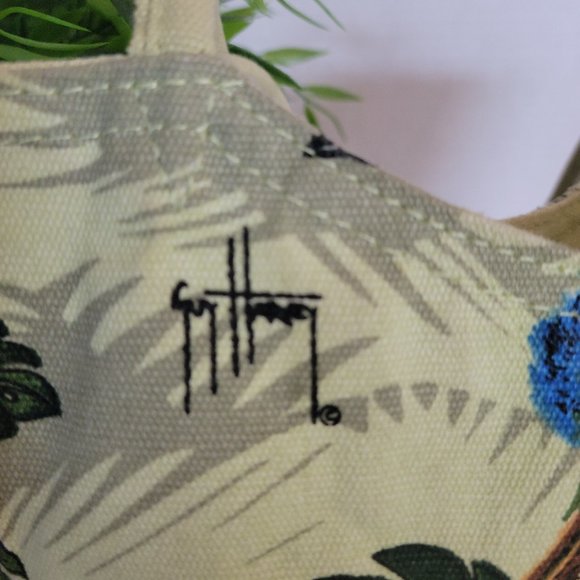 Guy Harvey Beaded Canvas Small Shoulder Bag - Picture 6 of 14